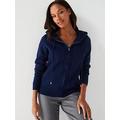 V by Very Knitted Hoodie - Navy, Navy, Size 14, Women