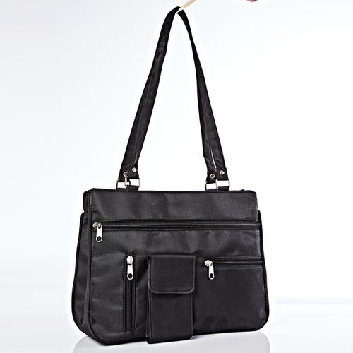 Handtasche abwischbar schwarz