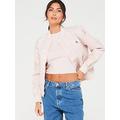 Calvin Klein Jeans Satin Bomber Jacket - Pink, Pink, Size L = Uk 12, Women