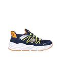 Skechers Junior Boys Turbo Tread Trainer, Navy, Size 12 Younger