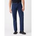 Wrangler Texas Straight Fit Jeans - Indigo, Dark Indigo, Size 32, Inside Leg L=34 Inch, Men