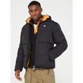 Fila Harry Padded Puffer Jacket - Black, Black, Size M, Men