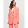 JJXX Single Breasted Blazer - Peach, Pink, Size Xs = Uk 6, Women