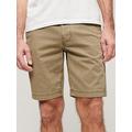 Superdry Officer Chino Shorts - Green, Green, Size 36, Men
