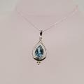 Unique Topaz Pendant, Design, Semi Precious, Handmade Gemstone Jewellery, Sterling Silver, Necklace