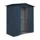 Globel 6x3ft Apex Metal Garden Shed - Grey with Timber Floor Kit for 6x3 Apex shed