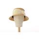 Ready To Ship Cloche Straw Hat With Mimosa Embroidery Marie Mimosa, Straw Hat For Women's Summer