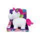 George Adopt Me! Neon Unicorn Light-Up Plush Toy