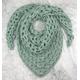 Handmade Triangle Scarf, Crochet Finished Product, Green Fall Handmade Shawl, Wrap, Wrap