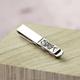 Initial Personalised Silver Tie Clip