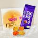 Happy Diwali Gift Box | Hand Painted Henna Designed Candles Card Cadbury Dairy Milk Bar Perfect Letter