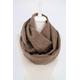 Brown Stripe Infinity Scarf, Circle Loop Fall - Winter Fashion