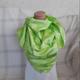 Green Hijab Scarf, Satin Headband, Neck Wrap Christmas Gift For Woman, Turkish Scarf Yemeni, Head Scarf 100 cm 35 Inch