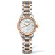 Longines Master Collection Rose Gold Plated and Steel Diamond Automatic Ladies Watch