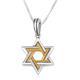 Silver Star Of David Pendant, 925 Sterling Silver, Jewish Necklace, Gold Plated Chains, Israel Jewelry Gift
