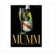 1980S Gh Mumm Champagne Ad, 8x11 Vintage Print Advertisement, Glass Of Champagne, Champagne Bottle, Masculine Decor, Bar Decor