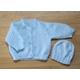 Hand Knitted Blue Baby Cardigan, Knitted Cardigan, 0-3 Month Boy Cardigan, Handmade Cardigan, Handknitted Cardigan 1