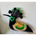 Hoopoe Bird Shaped Cushion /Decorative Pillow Handmade Using The Vintage Velvets/Japanese Obi Fabrics & Eco Filling .sustainable Gift