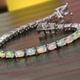 Opal Tennis Bracelet in Platinum Over Sterling Silver, October Birthstone Bracelet, Gemstone Women Bracelet, Opal