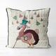 Alice in Wonderland Pillow Cover - Dodo Dodo Cushion Alice Decor Bird Print Decorations Mad Hatters Tea Party