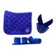 Equipride Dressage Saddle Pad Set With Matching Ears & Bandages Royal Blue
