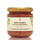 Earthbreath Raw Honey & Strawberries - 250G Unpasteurized Pure Natural Jam Alternative No Additives, Sugar Free Fresh Berries