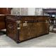 Hand Dyed Coffee Table Trunk Home Decor Furniture Leather Room Living