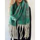 Green Blanket Scarf Women Oversized Wool Shawl Wrap Chunky Warm Winter Long Large Thick Fluffy Leopard Print Colour Block Gift