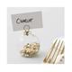 Gold Metallic Star Bauble Place Card Holders - Pack Of 6, Party