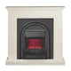 Be Modern Colville Soft White & Anthracite Freestanding Electric Fire Suite