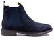 Base London Mens Suede Nelson Chelsea Boot - Navy - 8
