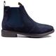 Base London Mens Nelson Suede Chelsea Boot - Navy - 8