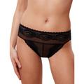 Triumph Womens 10215913 Hypnotic Spotlight High Leg Brazilian Brief - Black Elastane - Size 14 UK