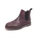 Frank James Warkton Leather Oxblood Mens Cushioned Brogue Chelsea Boots - Red - Size UK 6
