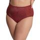 Panache Womens Chi Chi High Leg Brief - Red Polyamide - Size Medium