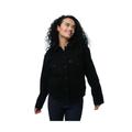 Levi's Womenss Levis Ex-Boyfriend Sherpa Trucker Jacket in Black Cotton - Size 14 UK