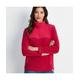TOG24 Barclay Womens Press Stud Neck Fleece Cerise - Pink - Size 14 UK