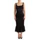 Dolce & Gabbana WoMens Black Silk Stretch Sheath Mermaid Midi Dress - Size IT 40 (Women's)