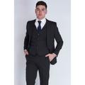 Harry Brown London Mens Charlie Black Suit Jacket - Size 48 Short