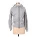 Adidas Stella McCartney Zip Up Hoodie: Gray Print Tops - Women's Size X-Small