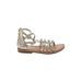 Cat & Jack Sandals: Silver Solid Shoes - Kids Girl's Size 12