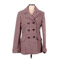 Moda International Jacket: Burgundy Houndstooth Jackets & Outerwear - Women's Size Medium