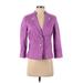 Etcetera Jacket: Short Purple Print Jackets & Outerwear - Women's Size 2