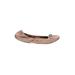 Me Too Flats: Tan Solid Shoes - Women's Size 9 1/2 - Round Toe