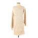 American Eagle Outfitters Casual Dress - Sweater Dress: Tan Dresses - Women's Size Small