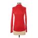 Nine West Long Sleeve Turtleneck: Red Solid Tops - Women's Size X-Small