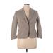 New York & Company Blazer Jacket: Gray Jackets & Outerwear - Women's Size 14