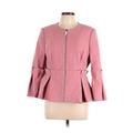 Ted Baker London Jacket: Short Pink Print Jackets & Outerwear - Women's Size 10