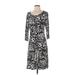 Tart Casual Dress: Black Paint Splatter Print Dresses - Women's Size Medium