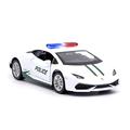 modell roller For Lamborghini Huracan LP610-4 Police Car Die Casting Pull Back Model Toy Series 1:36 hardbody Vehicle (Color : 1)